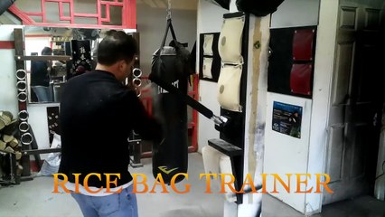 Wing Chun Rice Bag Trainer drills