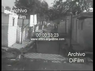 Emergency village Lacarra neighborhood in Buenos Aires 1970