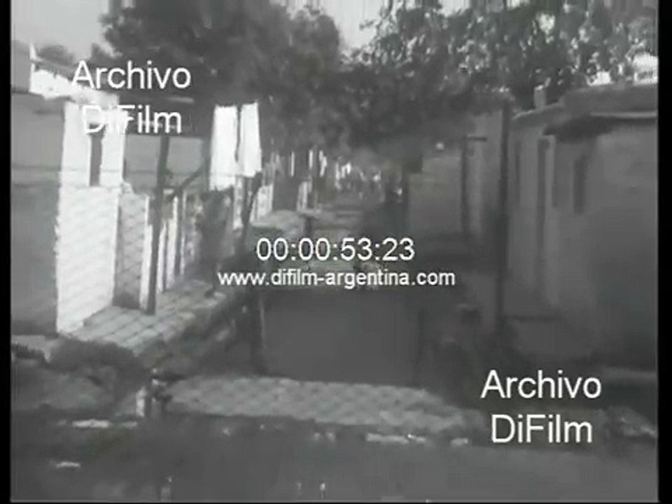 Emergency village Lacarra neighborhood in Buenos Aires 1970