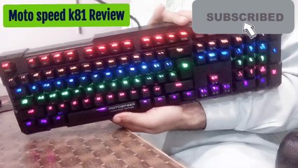 Top Cheap Mechanical Gaming Keyboard - Moto speed k81 Review