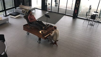 Un premier voyage pour le piano massage de La Volière