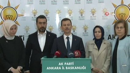 AK Parti Genel Sekreteri Fatih Şahin: "Yeniden Sayım Sonucunda Ankara Büyükşehir Seçimlerine Mehmet...