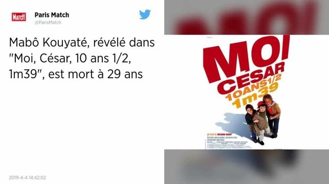 Mabô Kouyaté (Moi, César, 10 ans ½, 1m39) est mort à l'âge de 29 ans