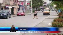 Dos personas fueron golpeadas por un vehículo al norte de Guayaquil