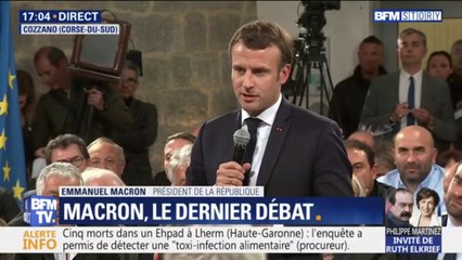 Emmanuel Macron: "Parfois on a trop tendance à dire que c'est celui qui est tout en haut qui est responsable de tout"