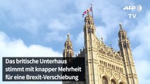 Britisches Unterhaus stimmt für Brexit-Verschiebung