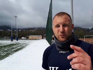 Loïc Godener (FCG) avant le Stade Français
