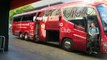 Sevilla-Alavés: Llegada del autobús del Sevilla al Sánchez Pizjuán