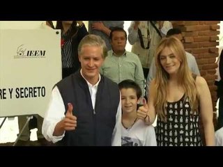 Alfredo Del Mazo emite su voto para la gubernatura