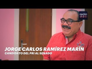 Jorge Carlos Ramírez Marín, candidato del PRI al Senado
