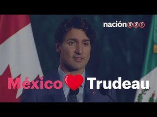 Justin Trudeau tirando rostro en México