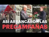 Así arrancaron las precampañas de AMLO, Meade y Anaya