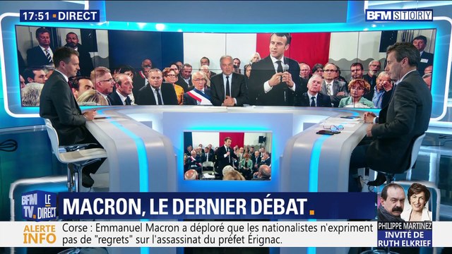 Emmanuel Macron en Corse: Le dernier débat (1/2)