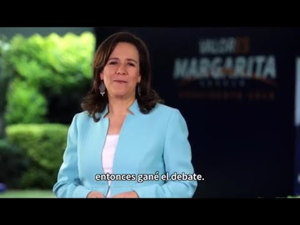 Margarita Zavala "(...) entonces gané el debate"