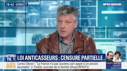 "Je suis consterné." Le secrétaire national d'Alliance police Île-de-France réagit à la censure partielle de la loi anticasseurs