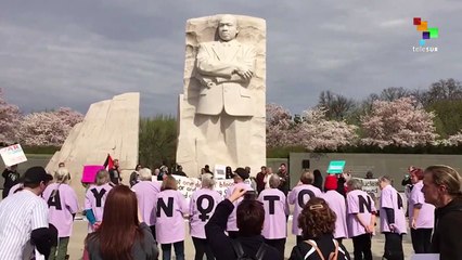 Anti-War Protests At The Martin Luther King Jr. Memorial