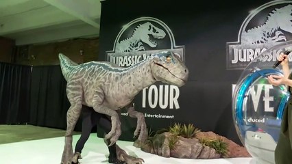 Roar! Jurassic World dinosaurs on tour ahead of new film