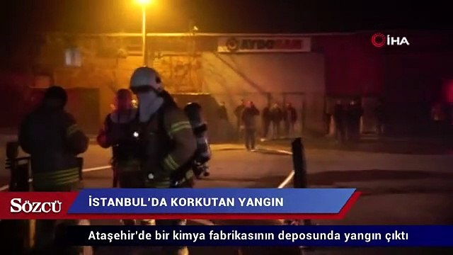 İstanbul’da korkutan fabrika yangını