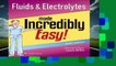 Fluids   Electrolytes Made Incredibly Easy! (Incredibly Easy! Series) (Incredibly Easy! Series (R))