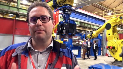 Le Creusot - Alstom inaugure le plus gros robot de soudage du monde ferroviaire