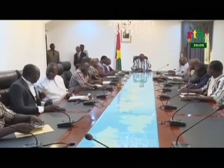 RTB/Rencontre entre le président de la république et les mandataires  de la majorité présidentielle