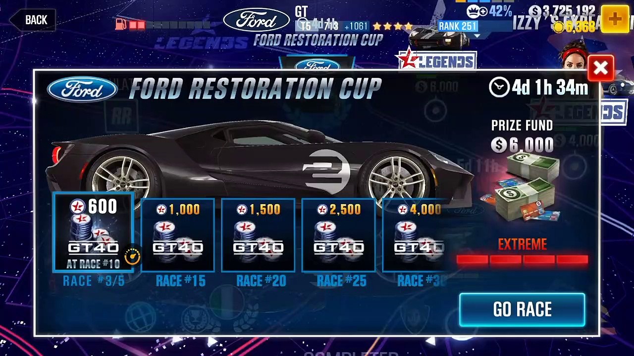 CSR Racing 2 | Events | Ford Restoration Cup | Ford GT