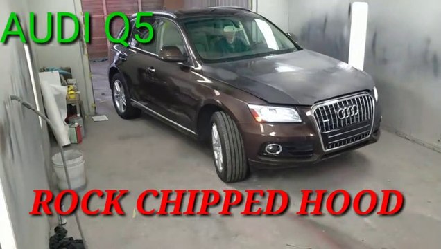 Audi Q5 Rock chipped hood. How your car is painted._HIGH