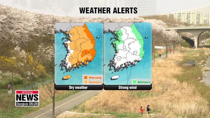 Typhoon force winds, dry weather in store