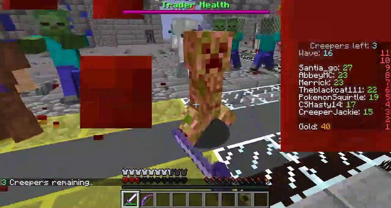 Minecraft Creeper Attack Minigame