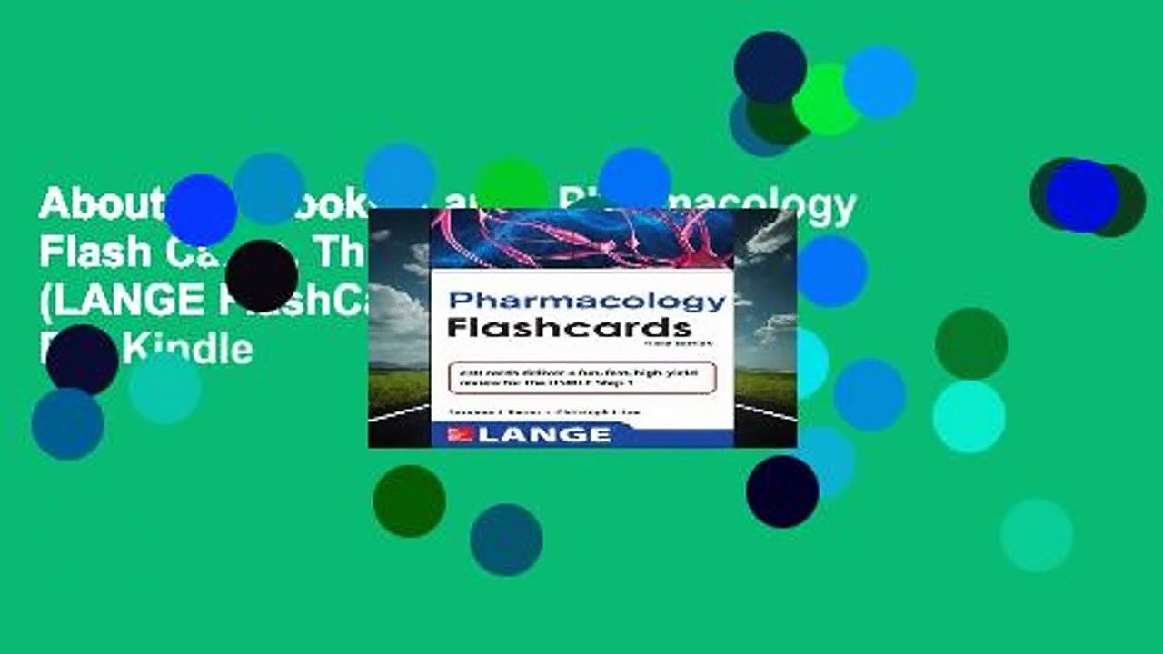 About For Books  Lange Pharmacology Flash Cards, Third Edition (LANGE FlashCards)  For Kindle