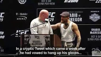 McGregor hints at retirement U-turn after Khabib feud