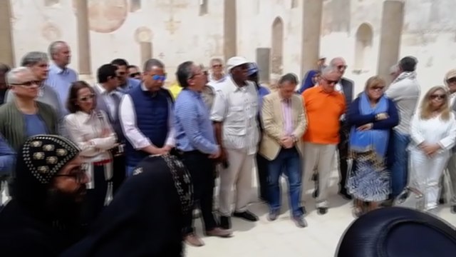 وزير الآثار يتفقد الدير الأبيض في سوهاج