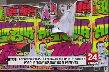 Destrozan equipos y parte de complejo Santa Rosa porque no se presentó Tony Rosado