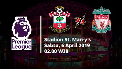 Descargar video: Jadwal Pertandingan Pekan ke-33 Liga Inggris, Southamton Berhadapan dengan Liverpool, Sabtu (6/74)