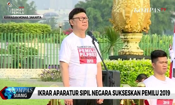 Ikrar Aparatur Sipil Negara Sukseskan Pemilu 2019