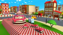 El Desfile y el plano de camión ! Carl el Camión de Super - Coche de la Ciudad ! Los coches y Camiones de dibujos animados para los niños