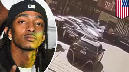 Longer surveillance video shows Nipsey Hussle shooting