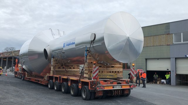 Convoi exceptionnel pour évaporateur géant