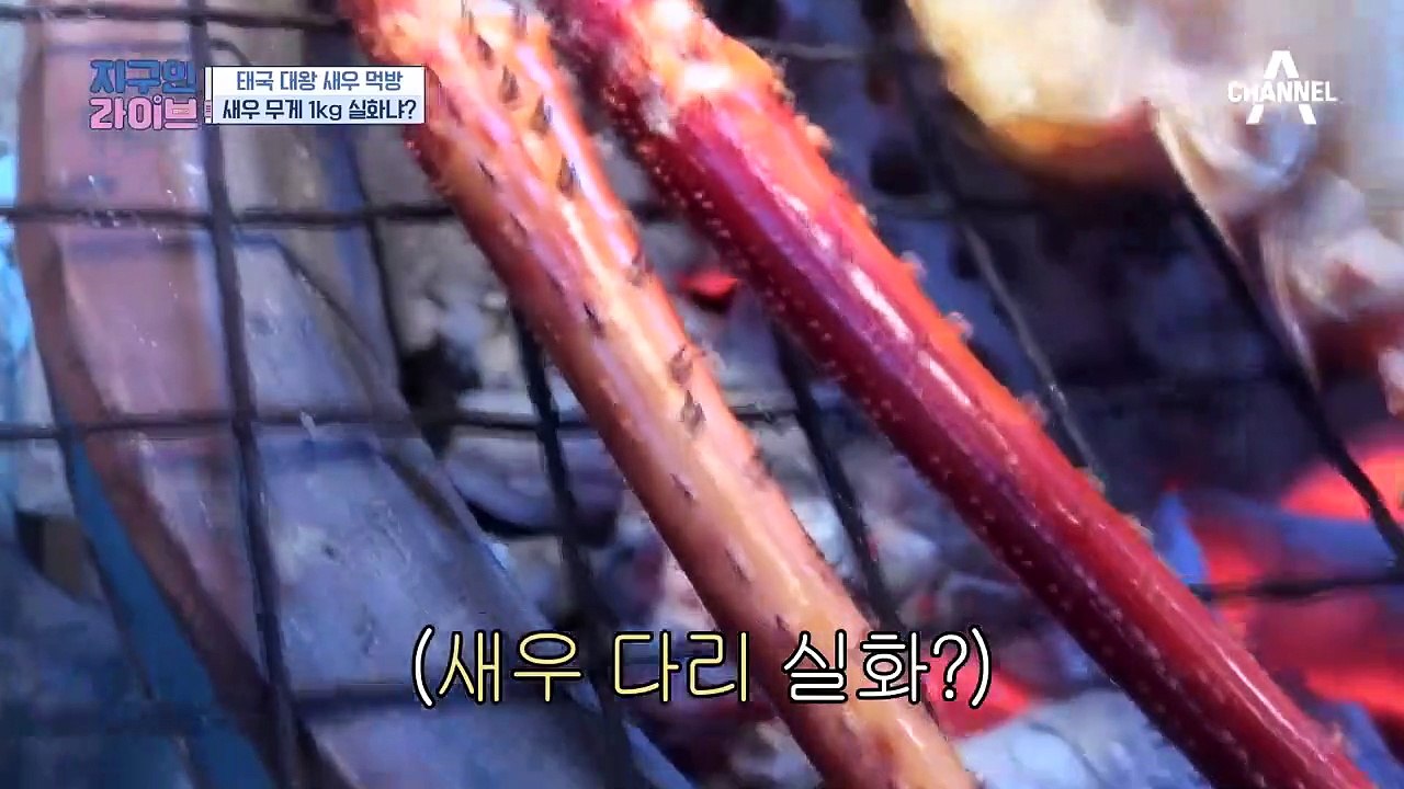*비주얼 쇼크* ⊙⊙ 태국 '대왕 새우' 먹방! 새우 무게 1kg 실화냐...::