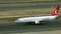 Atatürk Havalimanı'ndan kalkan Türk Hava Yolları'na ait boş uçaklar İstanbul Havalimanı'na iniyor - İSTANBUL
