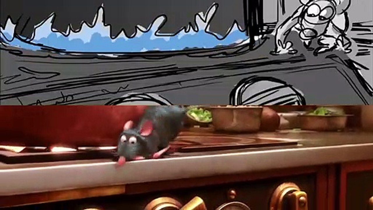 Remy in the Kitchen from Ratatouille | Pixar Side by Side