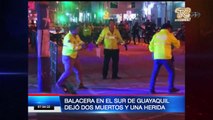 Dos muertos y una mujer herida tras balacera en el sur de Guayaquil