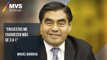 Encuestas me favorecen más de 3 a 1: Miguel Barbosa