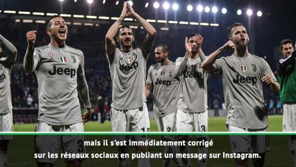 Juve - Allegri : "Bonucci s'est mal exprimé "