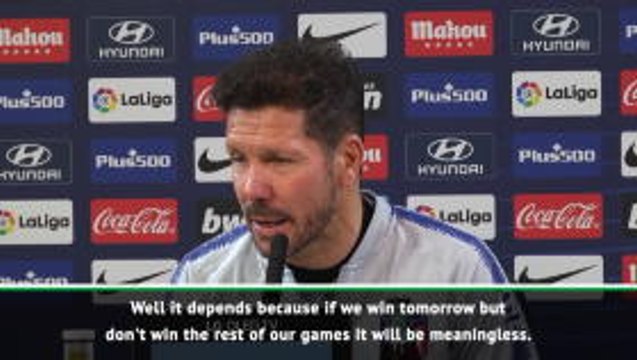 Victory at Barcelona will be meaningless if we lose our other games - Diego Simeone