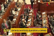 Congreso otorgó voto de confianza a gabinete de Salvador del Solar