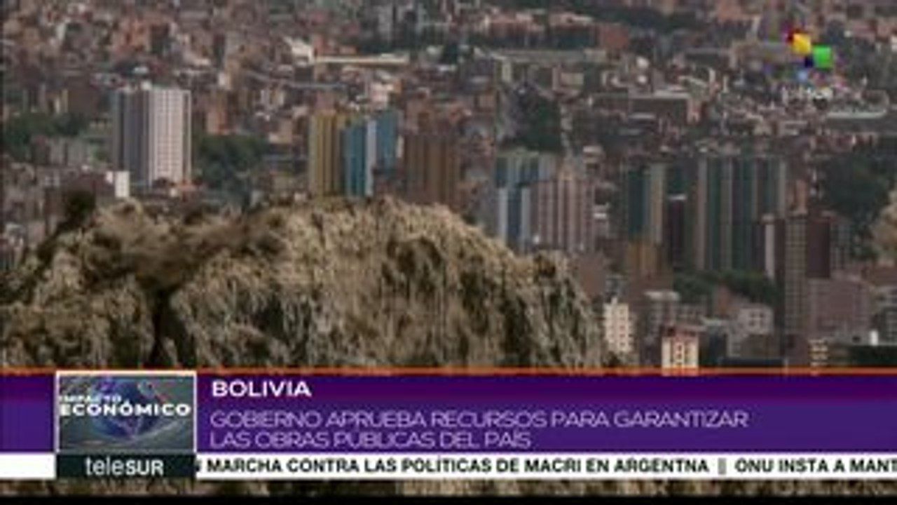 Bolivia: Gobierno aprueba recursos para garantizar obras públicas