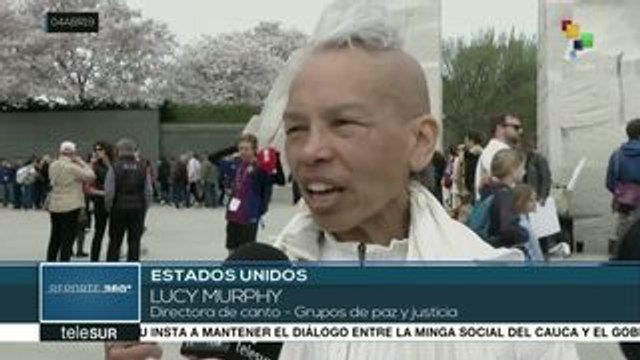 EEUU: protesta contra acciones injerencistas de OTAN en el mundo