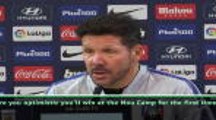 I'm optimistic we'll win at the Nou Camp - Simeone