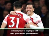 Emery 'very happy' with Mesut Ozil